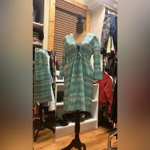 Palm Island Tie-dye Cotton Dress or beach cover up